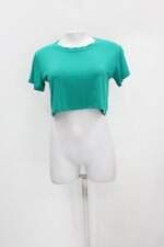 Blusa cropped irreverente feminina verde