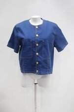 Blusa jeans mixed para c&a feminina azul