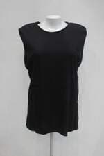 Blusa três feminina preta com Ombreira