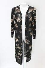 Cardigan feminino floral