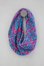 Lenço Tubular feminino estampado de tricot 