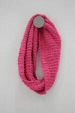 Lenço Tubular feminino rosa de tricot