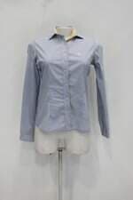 Camisa dudalina feminina azul listrada 