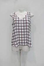 Blusa feminina xadrez com Transparência