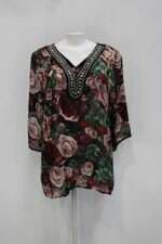 Blusa silver fox feminina floral com Bordado