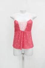 Baby doll feminina coral com Renda