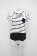 Blusa pernambucanas feminina listrada com Recortes