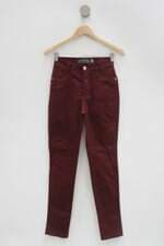 Calça de sarja aniragi feminina vinho 