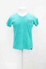 Camiseta fatal masculina verde estampada com Bordado