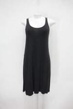 Vestido eclectic feminino preto com Fenda