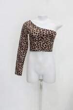 Blusa cropped feminino animal print 
