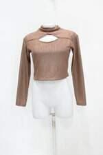 Blusa Alcance Jeans feminina marrom