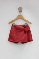 Shorts-saia Infantil vermelho