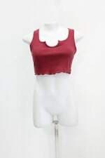 Regata cropped shein feminina vinho