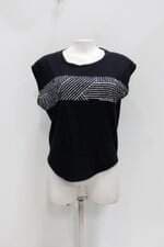 Regata track & field feminina preta com Silk
