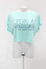 Blusa cropped livre & leve feminina azul