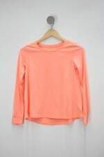 Camiseta Manga Longa Infantil Old Navy Active Laranja Neon 