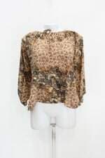 Blusa reta feminina estampada
