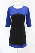 Vestido gandaia feminino bicolor