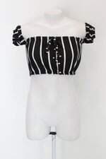 Blusa cropped feminina estampada