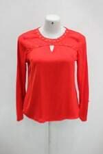 Blusa barred's feminina vermelha com Renda