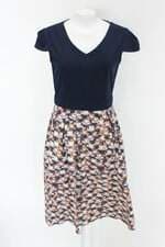 Vestido kitson feminino estampado com Recortes