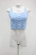 Regata cropped feminina azul