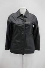 Casaco couro feminino preto com Forro