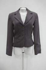 Blazer simulassão feminino cinza com Ombreira