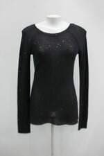 Blusa renner feminina preta com Paetê