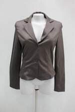 Blazer le ricard feminino cinza com Forro e Ombreira
