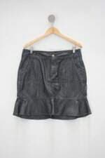 Saia Jeans feminina cinza
