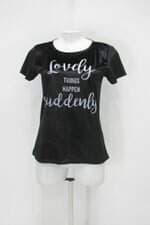 Blusa pernambucanas feminina preta com Silk