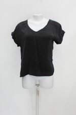 Blusa shoulder feminina preta com Recortes