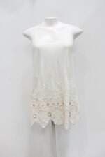 Regata forever 21 feminina off-white com Bordado e Forro