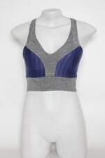 Top Esportivo feminino bicolor com Bojo