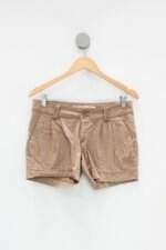 Shorts hering feminino bege xadrez 