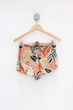 Shorts feminino estampado Cós com elástico