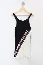 Vestido Juvenil petit cherie preto com Renda e Recortes 