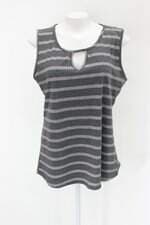 Blusa feminina cinza listrada