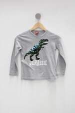 Blusa Infantil kyly cinza com Paete