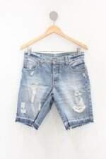 Bermuda jeans allure feminina azul