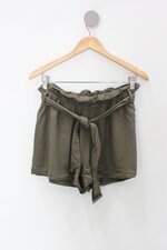 Shorts hering feminino verde Cós com elástico