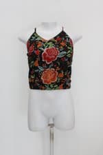 Regata cropped feminina estampada