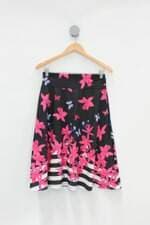 Saia feminino estampado Cós com elástico