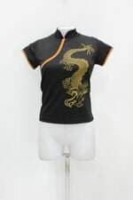 Blusa feminino preto com Silk