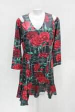 Vestido carmella cloo feminino estampado com Recorte e Peplum