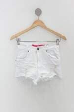 Shorts de sarja divine jeans feminino branco