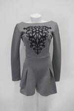 Macaquinho my place feminino cinza com Silk