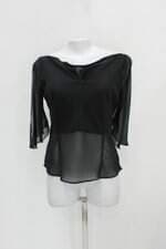 Blusa feminina preta com Meio forro